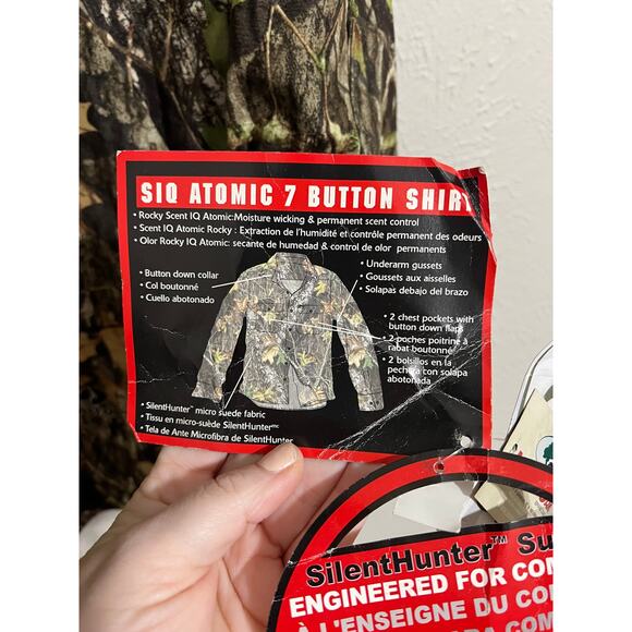 NWT Rocky Outdoor Gear ScentIQ Atomic Camo Shirt Large - Picture 5 of 8